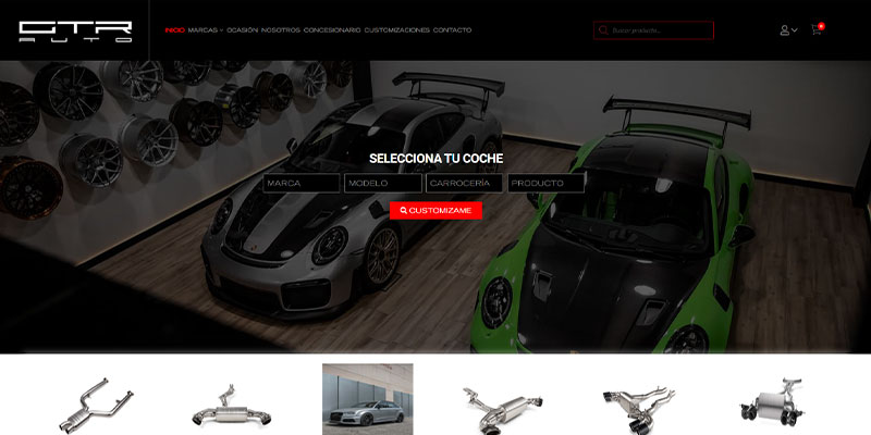 Página Web GTR Auto